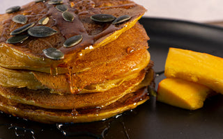 Kürbis Protein Pancakes