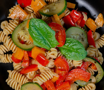 Protein Pasta mit Gemüse